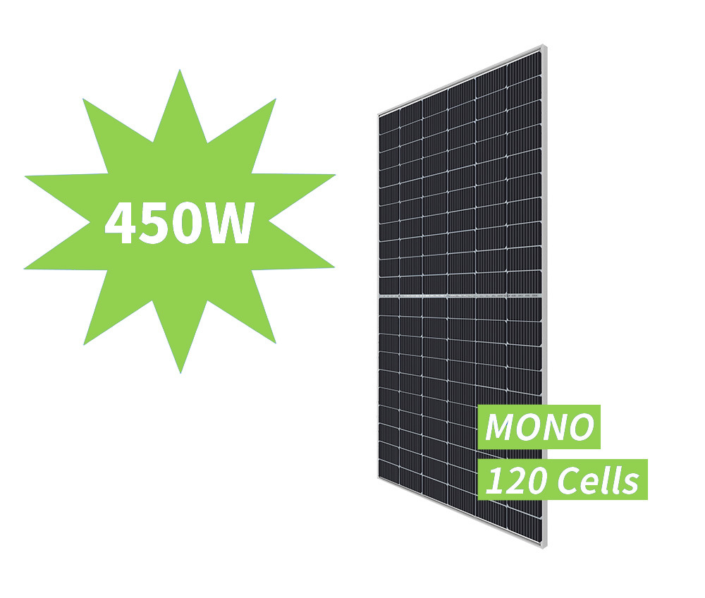 Solar Panel PV Panel Mono Half-Cut Glass Module 450W 120PCS Solar Cells Solar Energy System