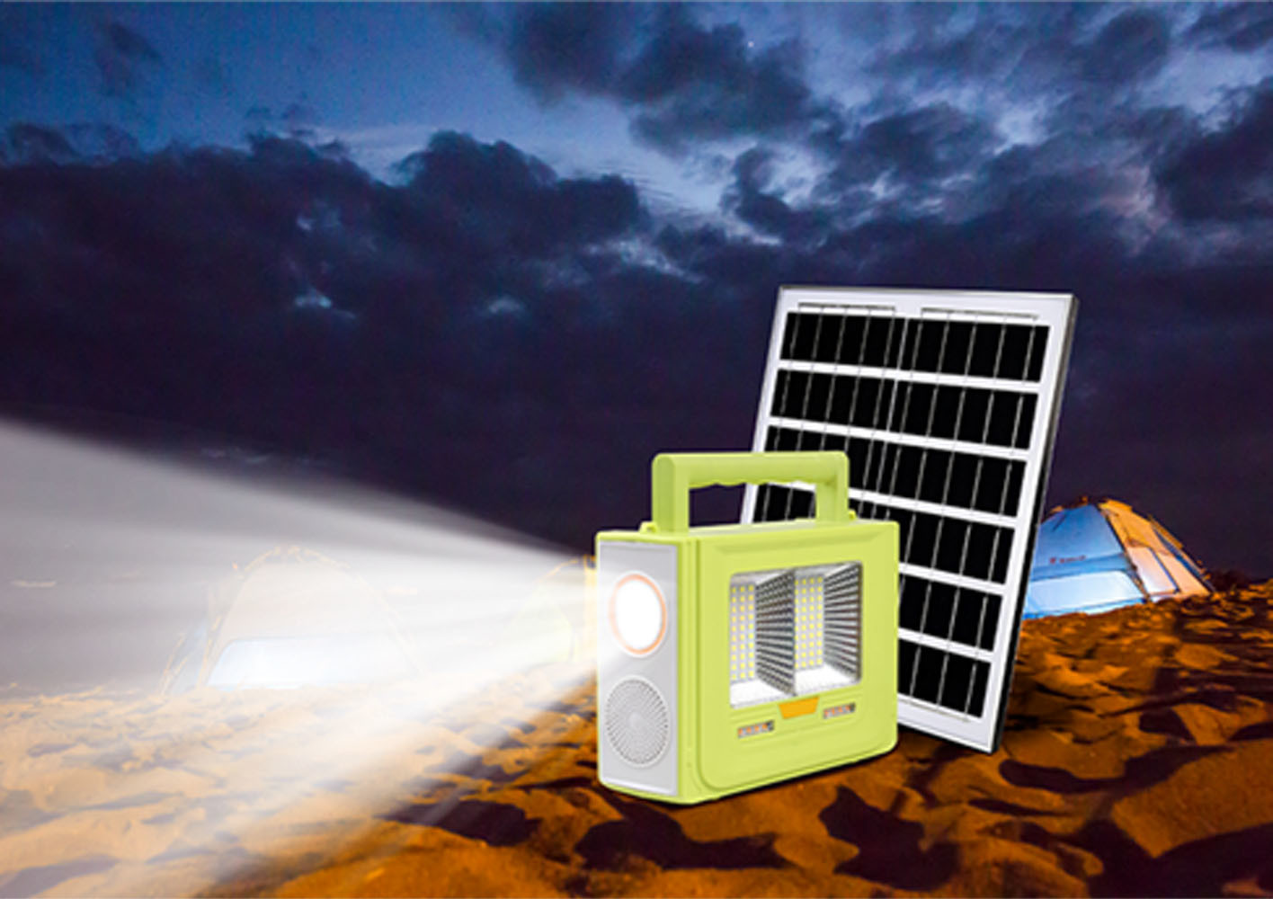 Multifunctional Solar Hand Lamp / Mini Solar System / Mini Power Station