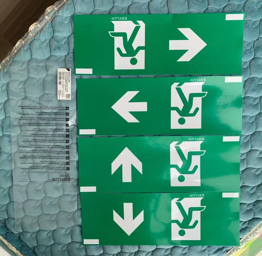Emergency Exit Lights PVC Pictogram or Signs
